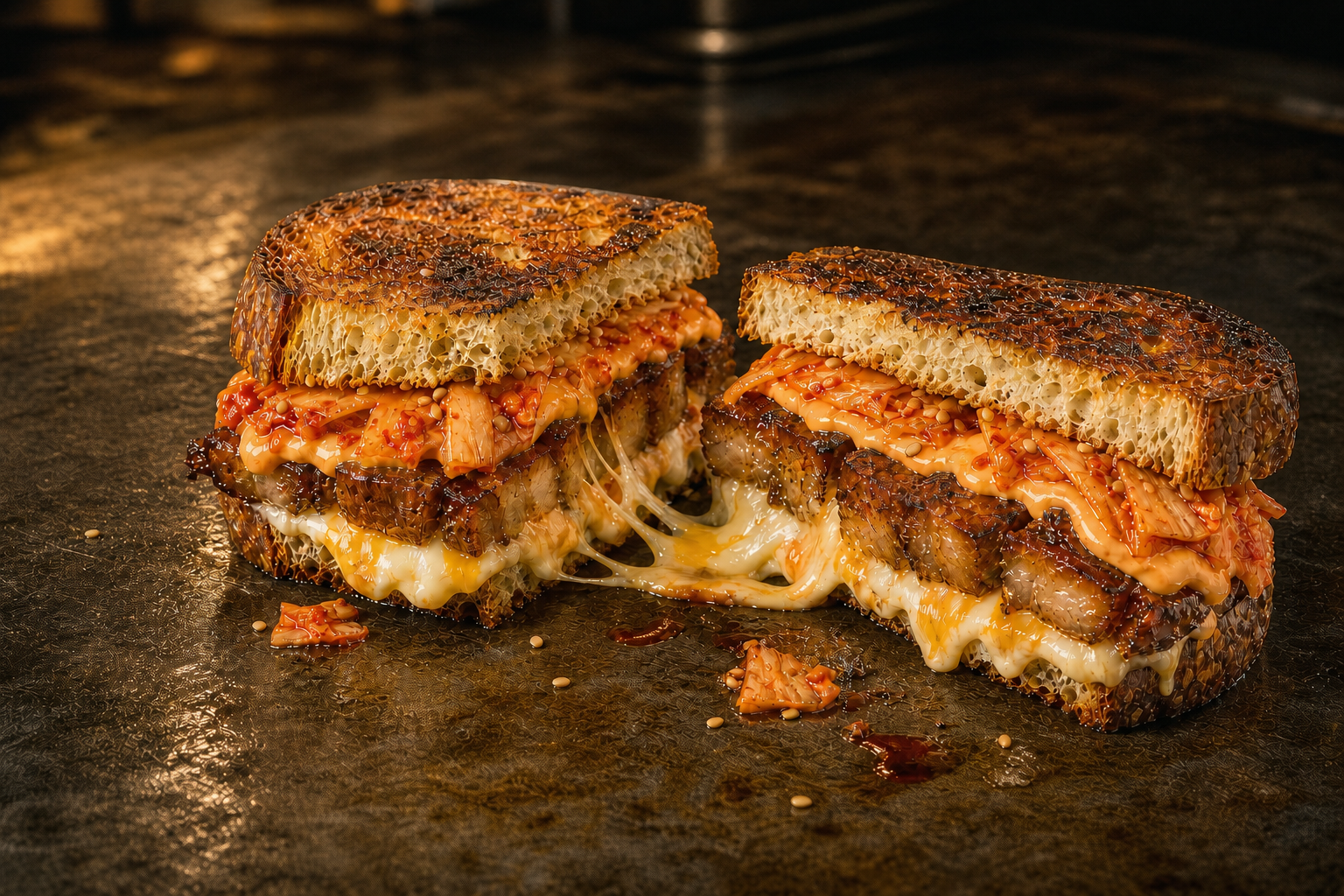Vers gegrilde Melt met goudbruin zuurdesembrood